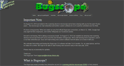 Desktop Screenshot of bugscope.itg.uiuc.edu