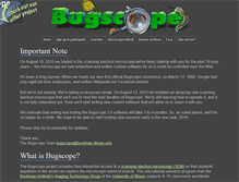 Tablet Screenshot of bugscope.itg.uiuc.edu