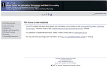 Tablet Screenshot of cita.uiuc.edu